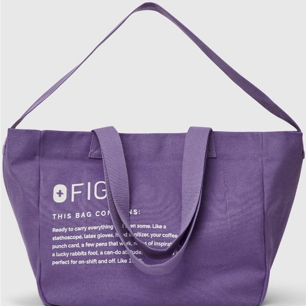 FIGS Canvas Fabric Tote Bag Large Amethyst Limited Edition🌺last one!